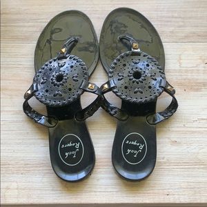 Black Jack Rodgers Jelly Sandals